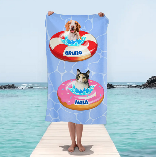 Personalisiertes Strandtuch - Poolparty