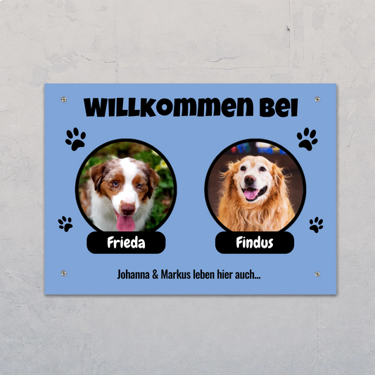 Personalisiertes Türschild - Foto mit Namensschild