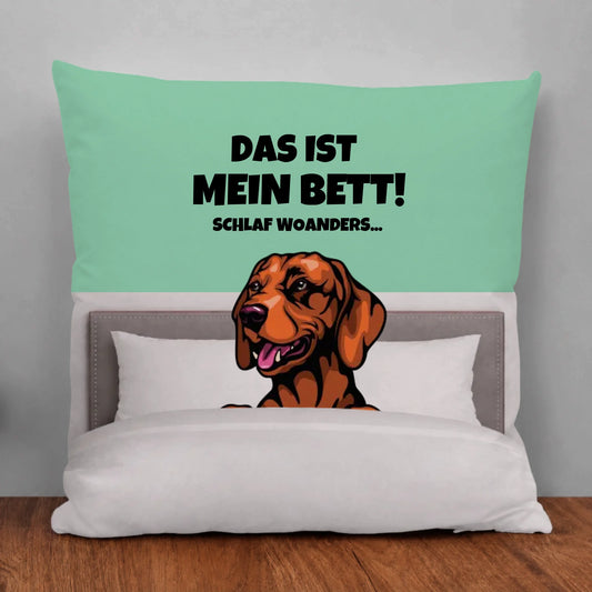 Personalisiertes Kissen - Unser Bett (Hunde & Katzen)