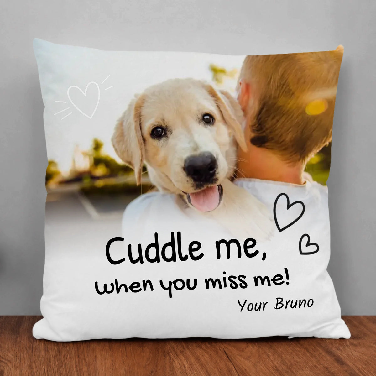 Custom Pillow - Cuddle Me When You Miss Me