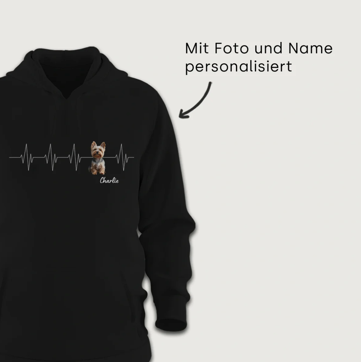 Personalized Hoodie - Heartbeat